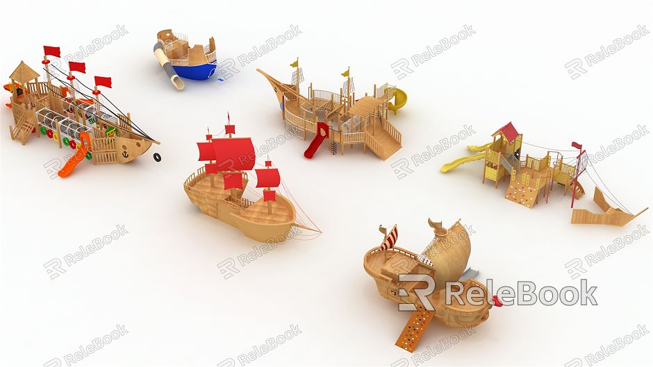 Modern Pirate Ship model