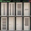 Various Stylish Interior Doors With Different Panel Designs And Glass Inserts
