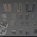 Various Office Buildings With Modern Architectural Designs Different Shapes And High Rise Styles