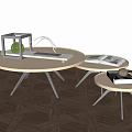 New Chinese Tea Table Tea Set 3d model