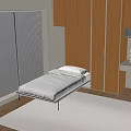 Japanese Style Bedroom Interior With Sliding Doors Tatami Bed And Wooden Wardrobes