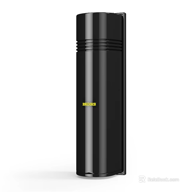 BOAVISION Black Cylindrical Projection Monitoring Device Designed For Security Surveillance Systems 3d model 