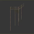 Modern Artistic Staircase Design With Unique Metal Structure And Multi Level Platforms