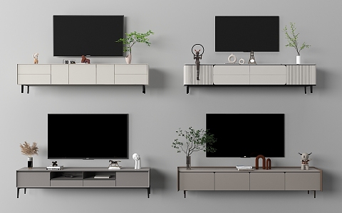 Modern TV Cabinet TV Background Cabinet 3d model