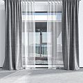 Modern Curtains 3d model