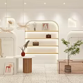 Modern Clothing Store Interior Design With Open Shelves Hanging Racks And Green Plants