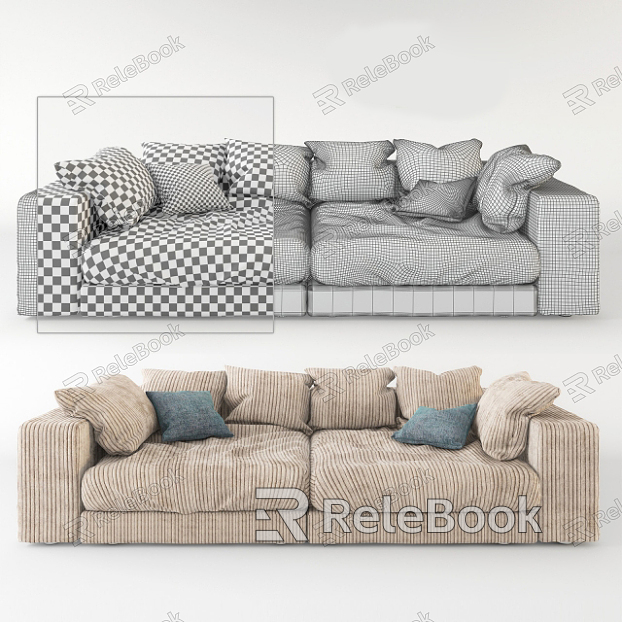 Double sofa model