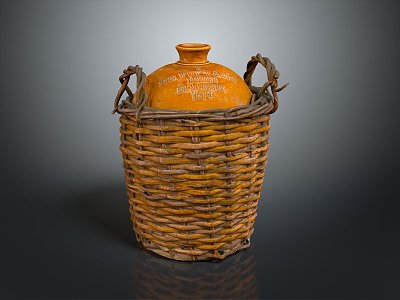 Basket Bamboo Basket Straw Basket Vegetable Basket Egg Basket Storage Basket Bamboo Basket Storage Basket Bamboo Blue 3d model