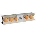 Fresh Brown Eggs Packaged In A Cardboard Box With Five Units Inside 3d model