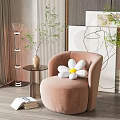 Modern single sofa 3d model