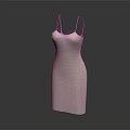 Elegant White Sling Dress With Slim Fit Silhouette And Minimalist Design