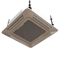 Modern Square White Ceiling Mounted Air Conditioner Air Outlet Grille Design for Home Interior