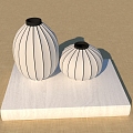 Ceramic vase decorative small ornaments 3d model