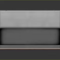 Modern Computer Enclosure Design With Wooden Base Metal Frame And Glass Panel Ventilation Grille