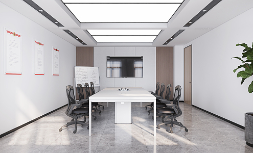 Modern Meeting Room Learning Room 3d model