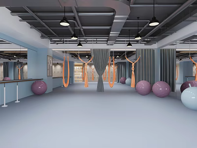 Modern Yoga Room Dance Yoga 3d model