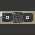 portable synthesizer mixer reverberator tuner mixer mixing equipment 3d model