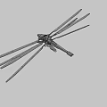 Futuristic Sci Fi Aircraft With Multiple Rotors And Transparent Cockpit Design