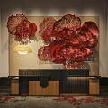 Modern Front Desk Hotel Front Desk 3d model