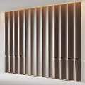 Modern Wall Background With Vertical Striped Design And Multiple Color Options 3d model