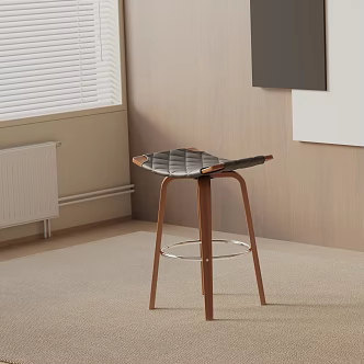 Modern Bar Chair 3d model