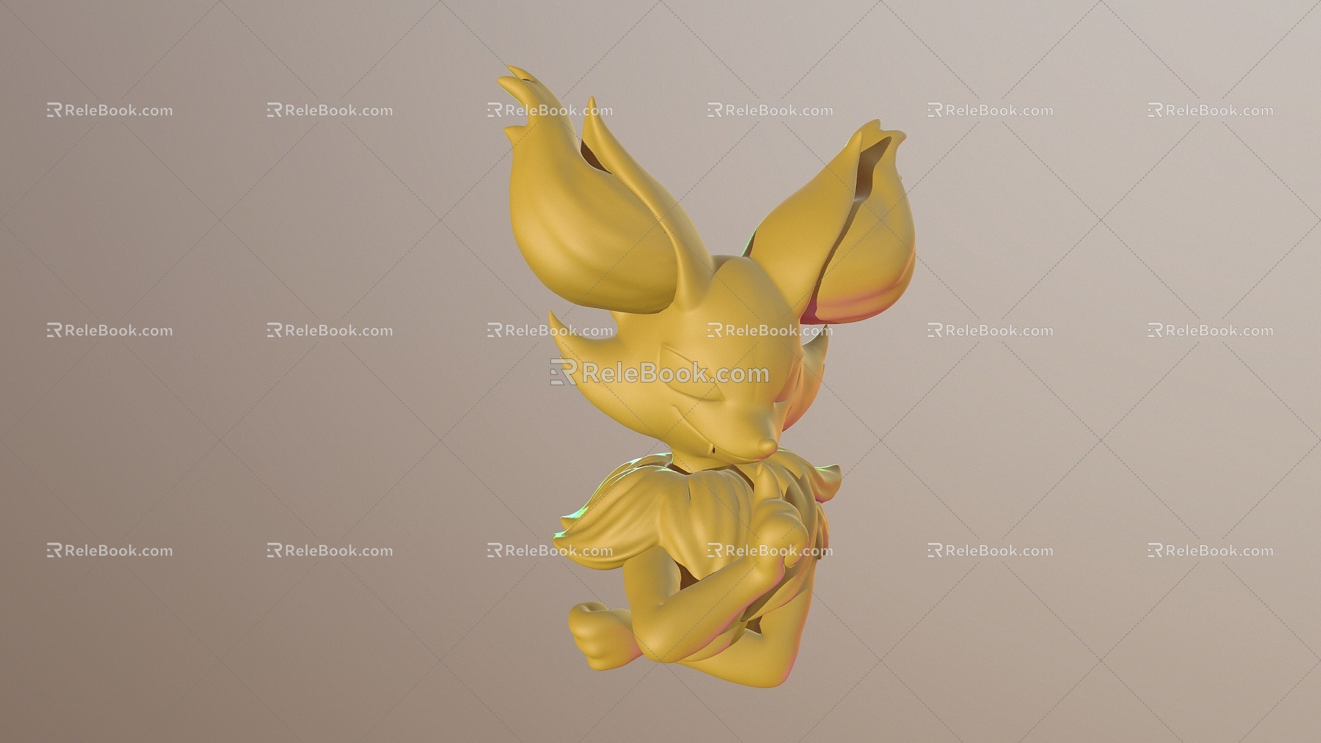 Fox Fox Enchantment Evil Game Carving Anime High Model 3d model