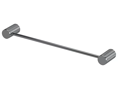 Stainless Steel Towel Bar for Bathroom Daily Washing Use with Textured Ends 3d model