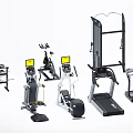 Complete Home Gym Sports Equipment Set With Treadmill Dumbbells Exercise Bike And Trainer