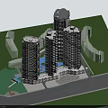 Modern High Rise Residential Building With Unique Tower Design And Urban Facade