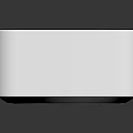 High Quality White Square Wireless Speakers with Modern Control Buttons and Ports
