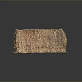 Natural Scenic Landscape With Rough Textured Block On Dark Shiny Background