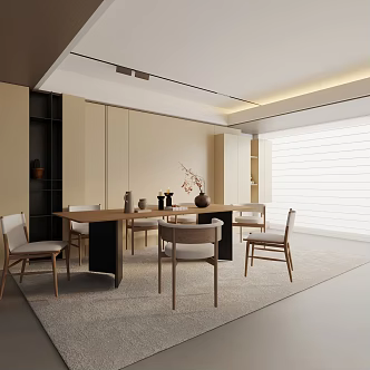 Modern table combination 3d model