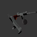 Uzi submachine gun 3d model