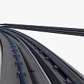 Smooth Curved Train Tracks Ideal for Model Railroad Layout Design and Decoration
