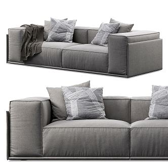 Modern double sofa 3d model