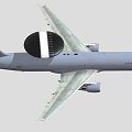 US Air Force Fighter Jet With Radar Dome Tail Number ED And American Flag Emblem
