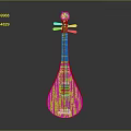 Traditional Chinese Wooden Pipa String Instrument With Handcrafted Design For Musical Use