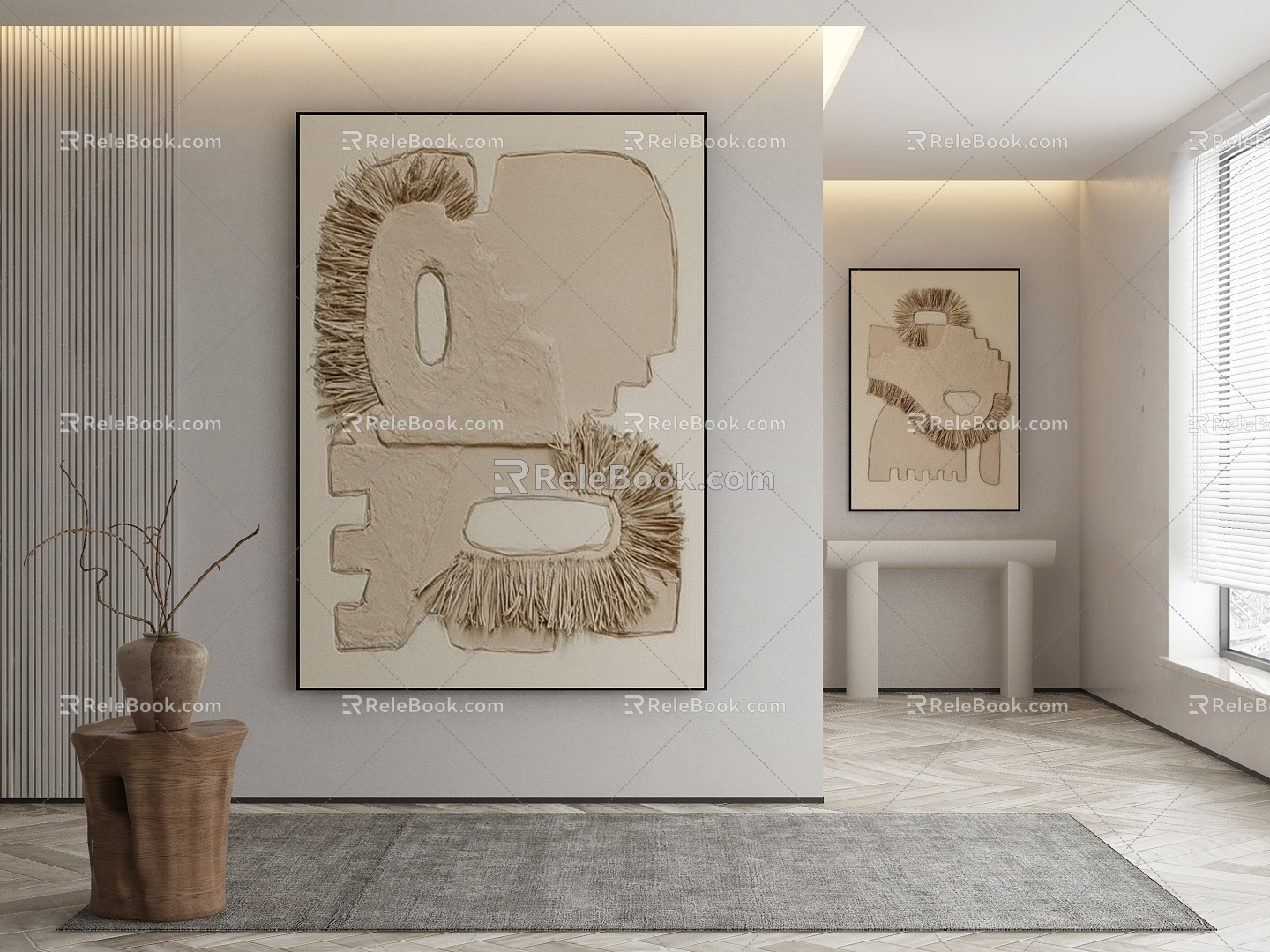 modern decorative painting 3d model