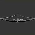 Futuristic Spaceship Design For Cosmic Exploration With Sleek Silver And Green Aerodynamic Structure
