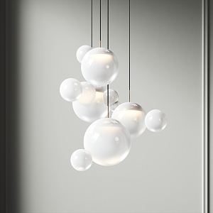 Modern chandelier 3d model