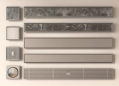 modern floor drain 3d model