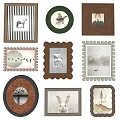 Decorative Photo Wall With Various Frames Different Styles Wooden And Metal Borders