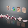 Pixelated Animal Models With Colorful Wool Blocks In Minecraft Style Design