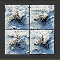 Garden Landscape Design With Sectioned Rockery Blue Mountain Features And Water Pools