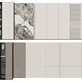 Sofa Background Wall Ornaments Book Ornaments Combination 3d model