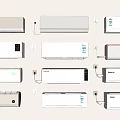 Various Wall Mounted Air Conditioner Fans With Modern Designs For Home Use