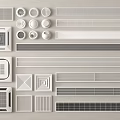 Modern Home Air Conditioner Vents With Various Grille Designs And Styles