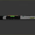 Futuristic Control Panel Device With Silver Black Body Metallic Texture And Colorful Buttons