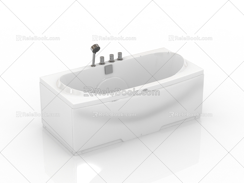 Modern Bathroom Supplies Bathtub 3d model