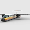 LEGO toy building blocks propeller aircraft transport 3d model